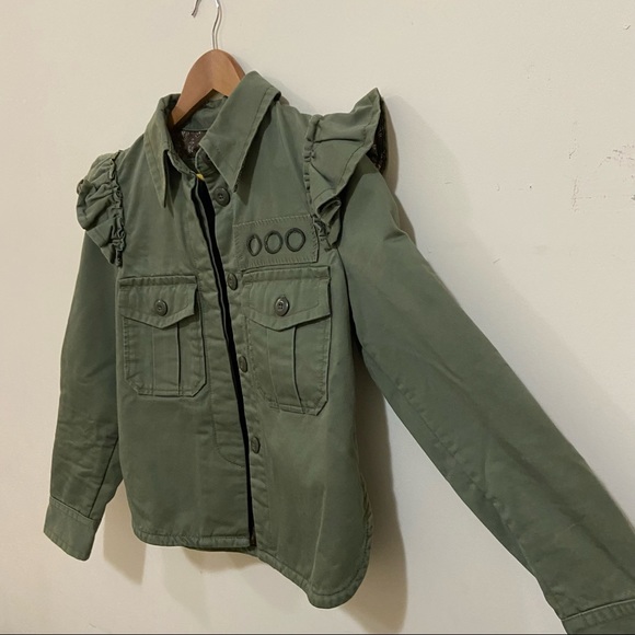 Marc Jacobs Ruffled Shoulder Military Jacket - Picture 4 of 11